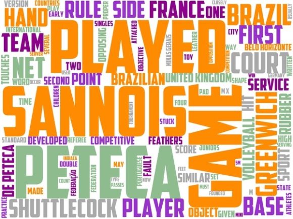 Peteca Wordart Background