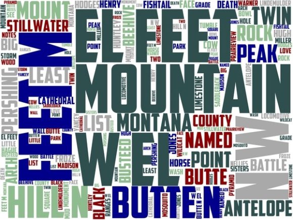 Prairieview Mountain Wordart Print