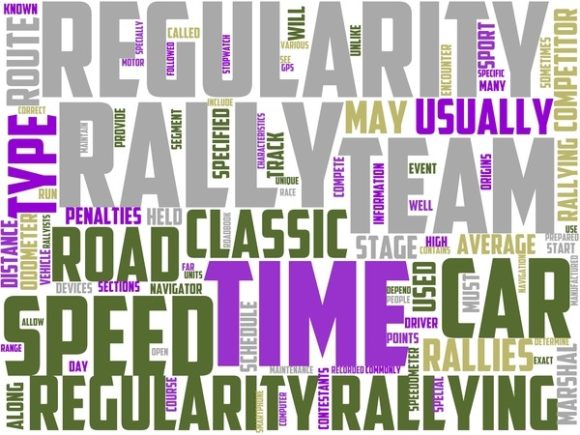 Regularity Rally Wordart Sticker